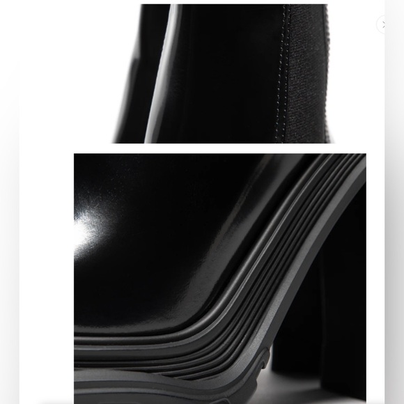 Alexander McQueen Womens Tread Heeled Chelsea Boot
Black - Picture 7 of 14